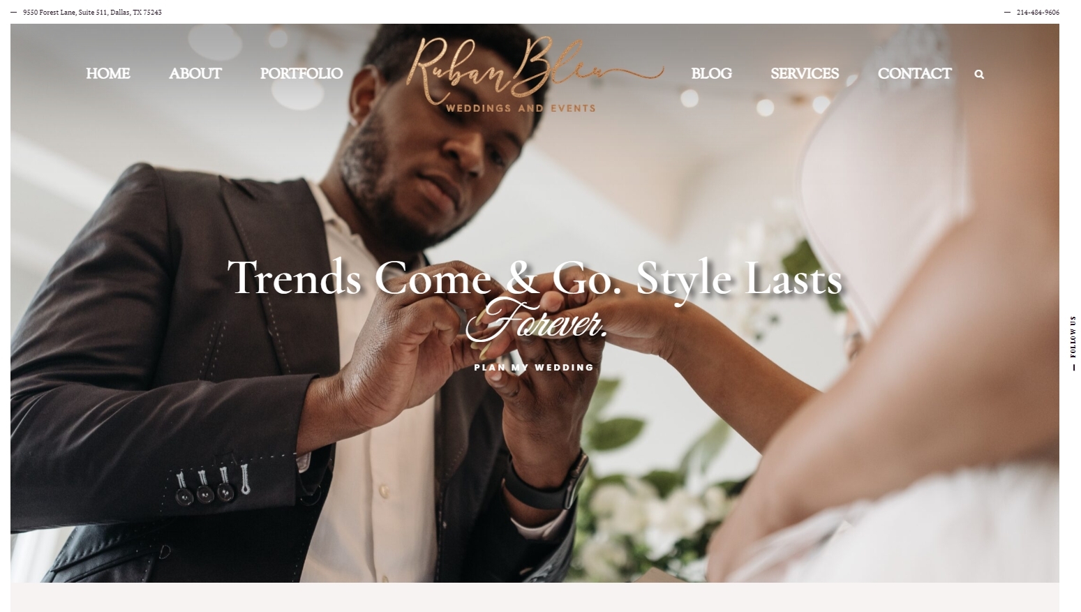 WordPress Website – Wedding Planner